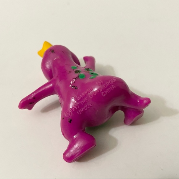 Vtg 1993 Barney With Crown and at the Beach Loose Figures Lyons Group - Picture 7 of 15